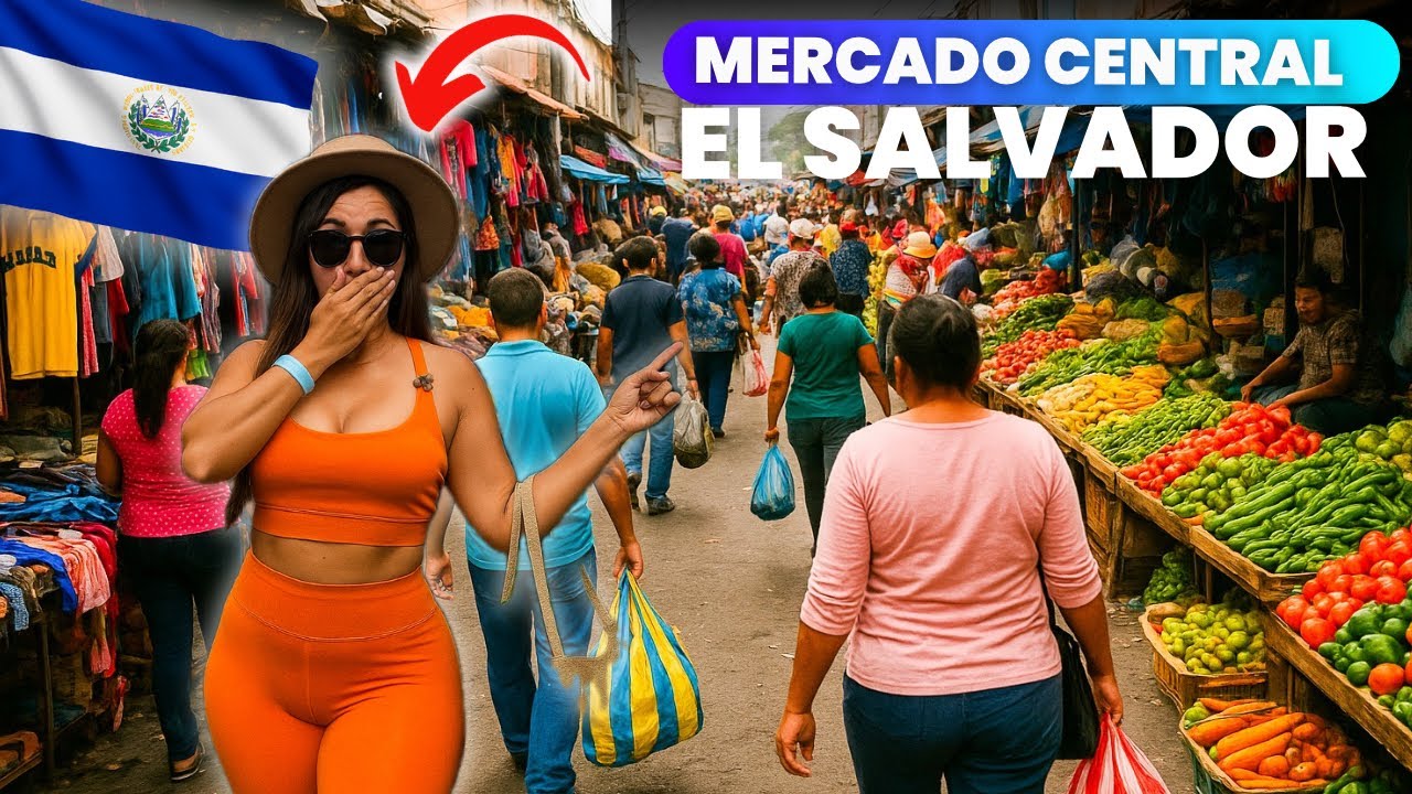 VISITANDO el MERCADO CENTRAL de SAN SALVADOR 😱 PRIMERA VEZ: ¿QUÉ compro con $100