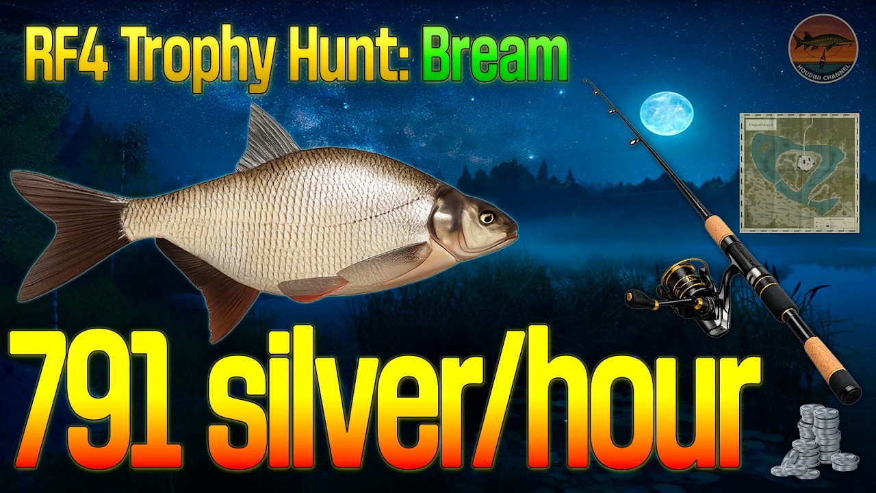 Bream Farm on Old Burg Lake! 791 Silver/Hour 💰 Best Spot Guide RF4 2026