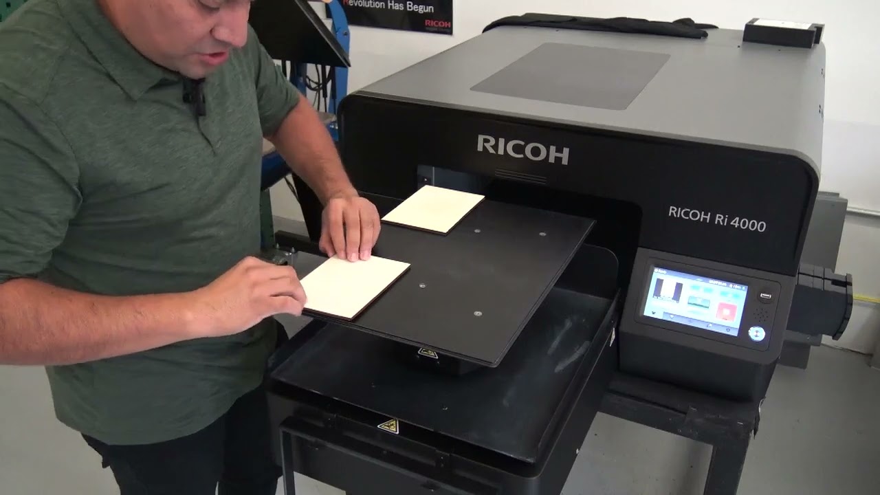 Custom Wood Art: How to Print Directly on Wood Using the RICOH Ri 4000