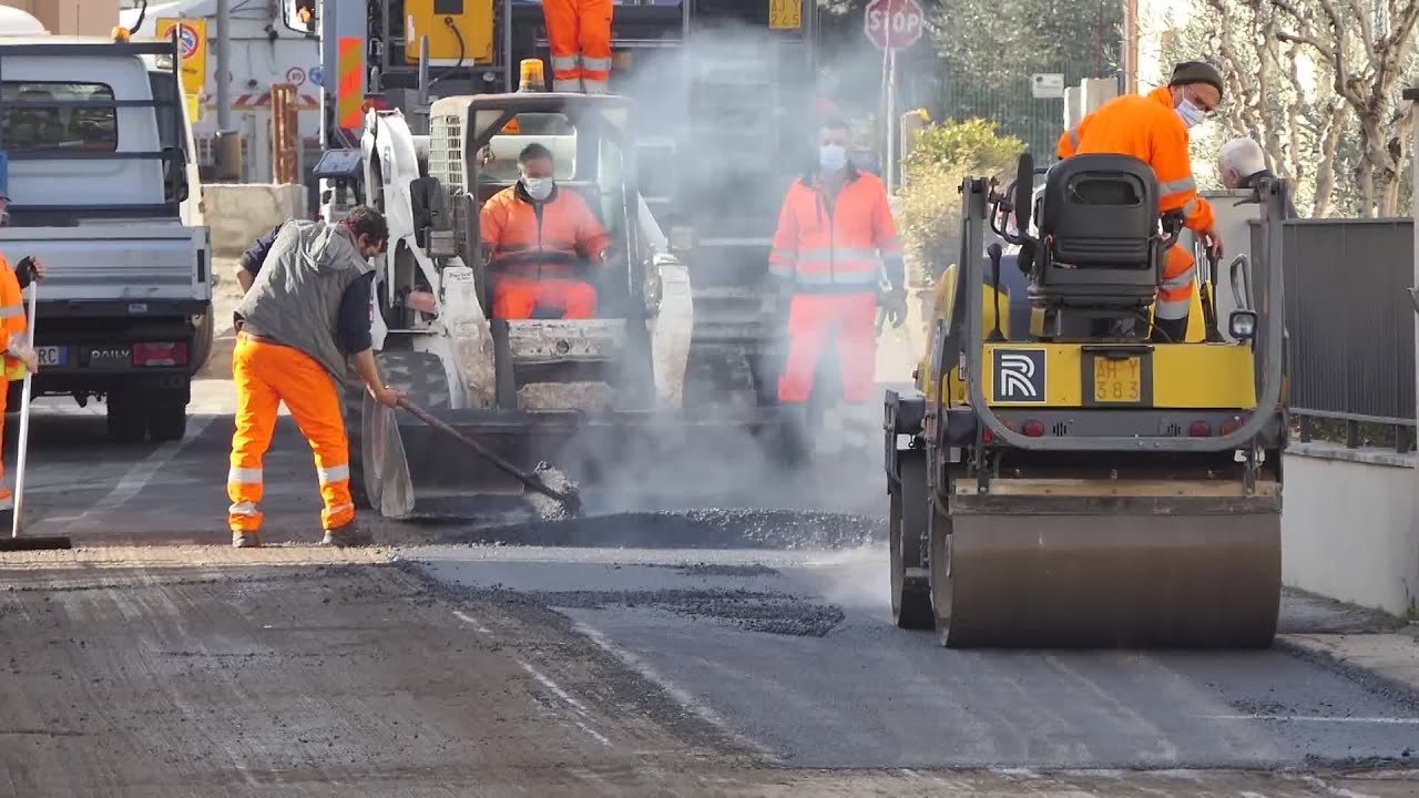 Quarrata in corso l'asfaltatura delle strade
