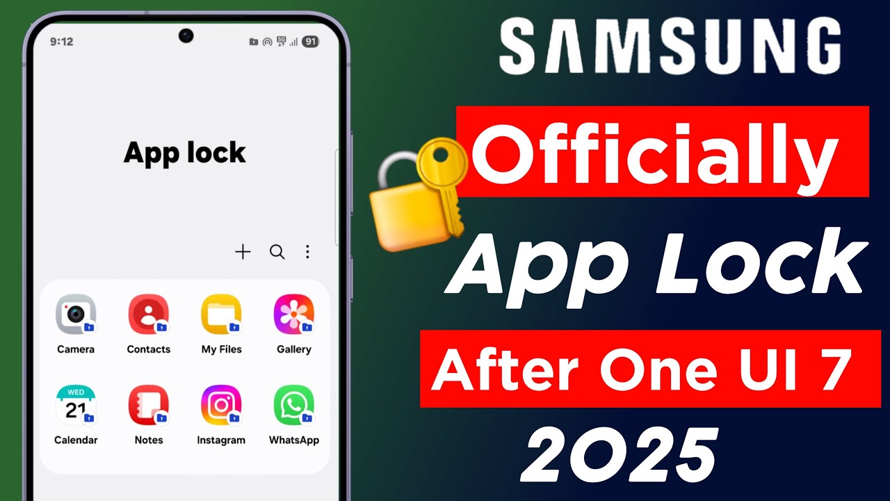 Samsung App Lock After One UI 7 Update | Samsung Apo Lock