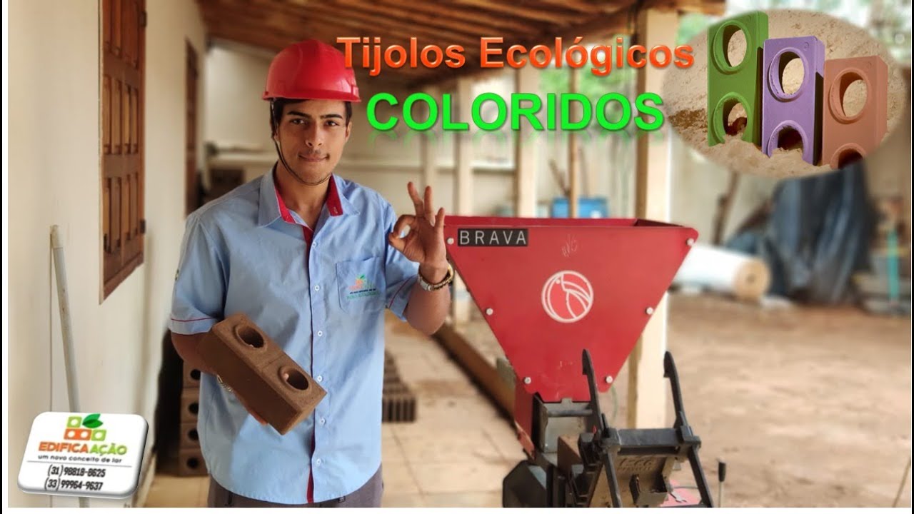 TIJOLO COLORIDO? É POSSÍVEL FAZER TIJOLOS ECOLÓGICOS COLORIDOS?