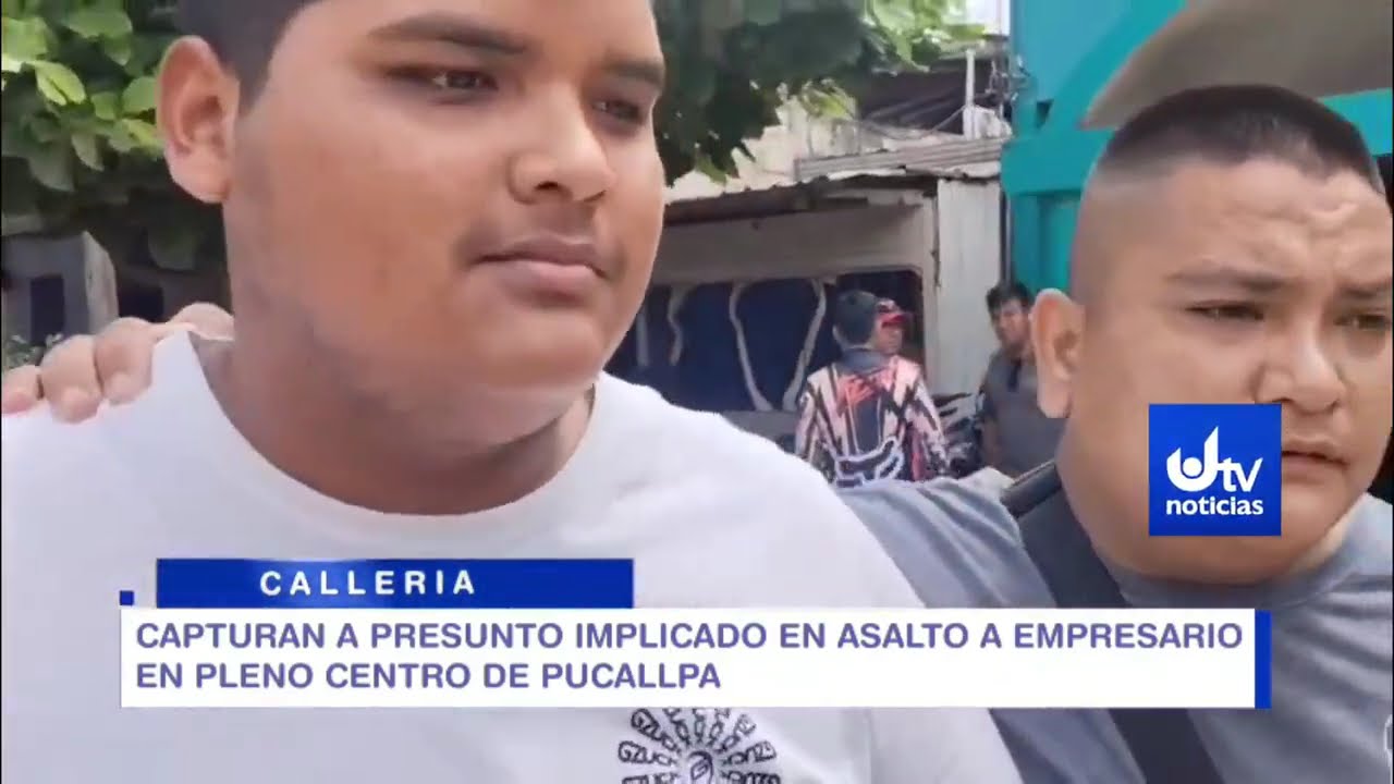 CAPTURAN A PRESUNTO IMPLICADO EN ASALTO A EMPRESARIO EN PLENO CENTRO DE PUCALLPA