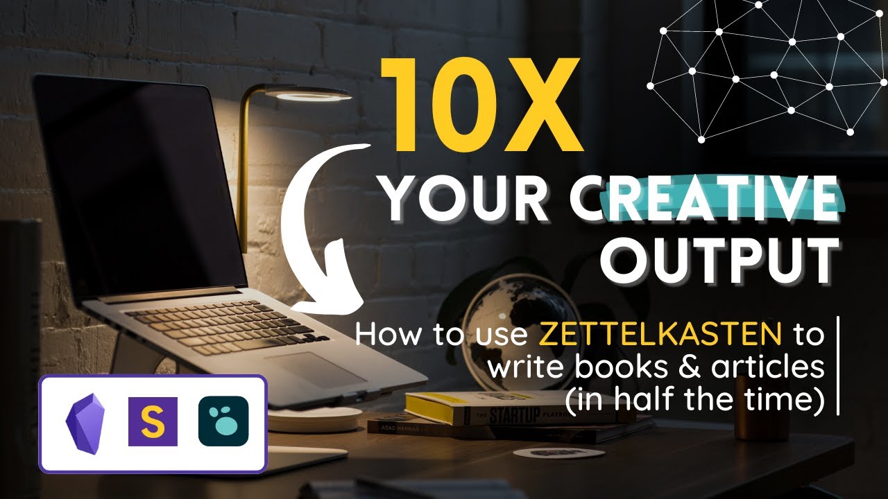10X your creative OUTPUT | How to use a SECOND BRAIN to WRITE books and articles