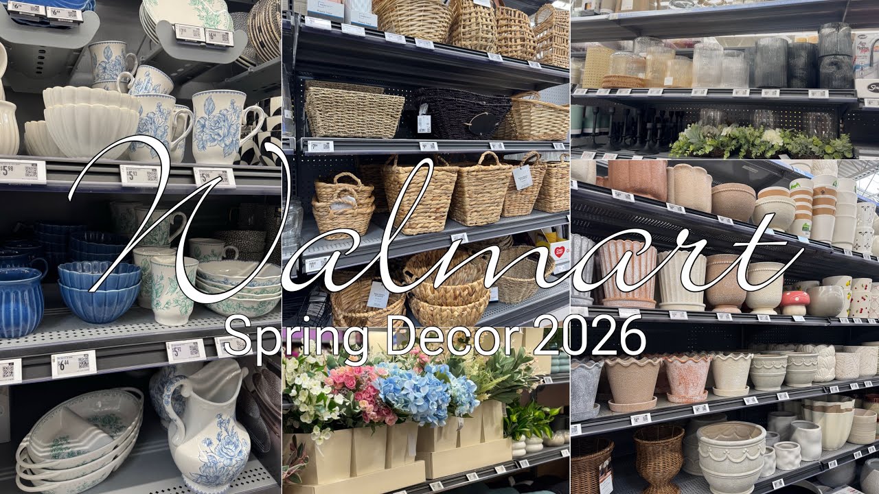 Новая весенняя коллекция декора Walmart 🌺 2026: Покупайте вместе со мной | Доступные товары для дома