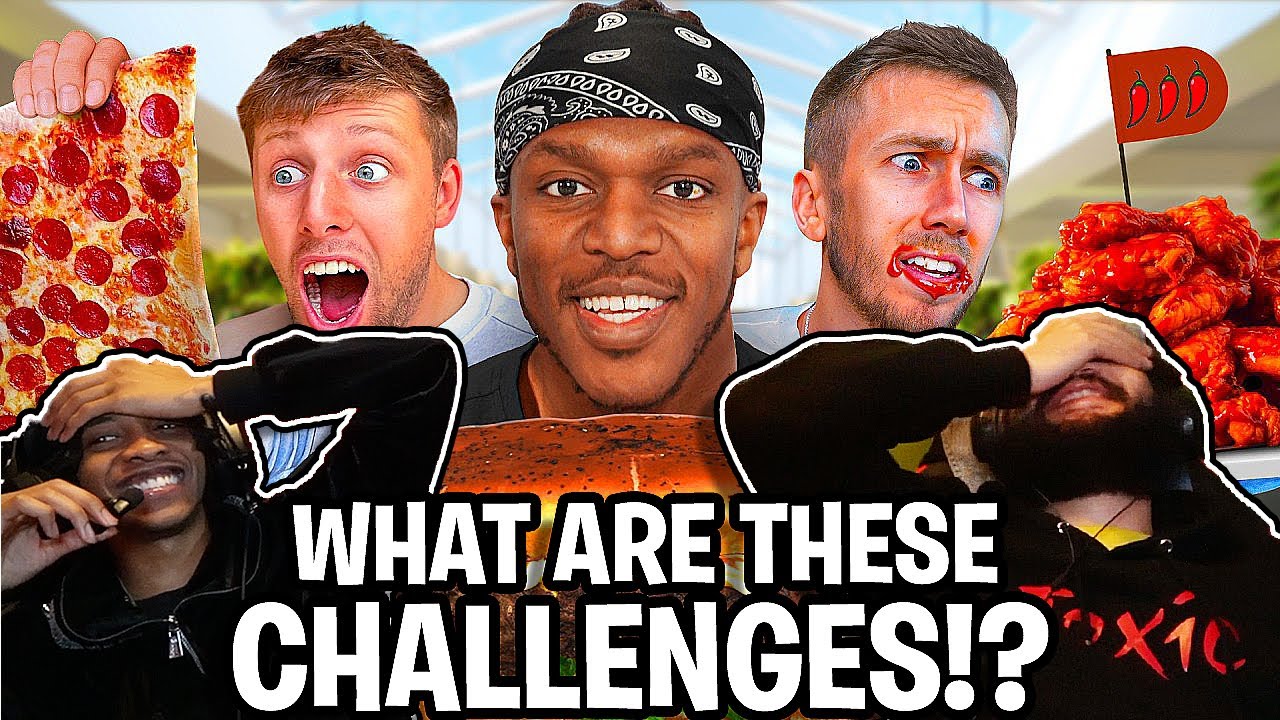 AMERICANS REACT TO SIDEMEN WORLD'S HARDEST FOOD CHALLENGE