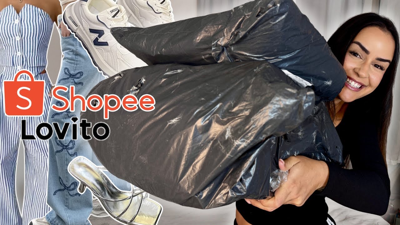 ACHEI MUITA ROUPA E SAPATO BONITO NA SHOPEE | Compras baratas da Shopee LOVITO!!