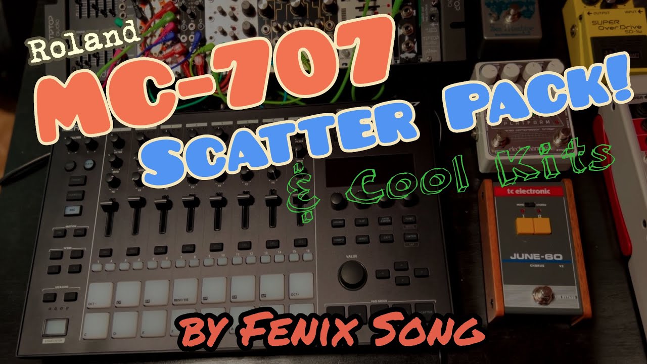 Roland MC-707 Scatter Pack1 #mc707 #roland #groovebox