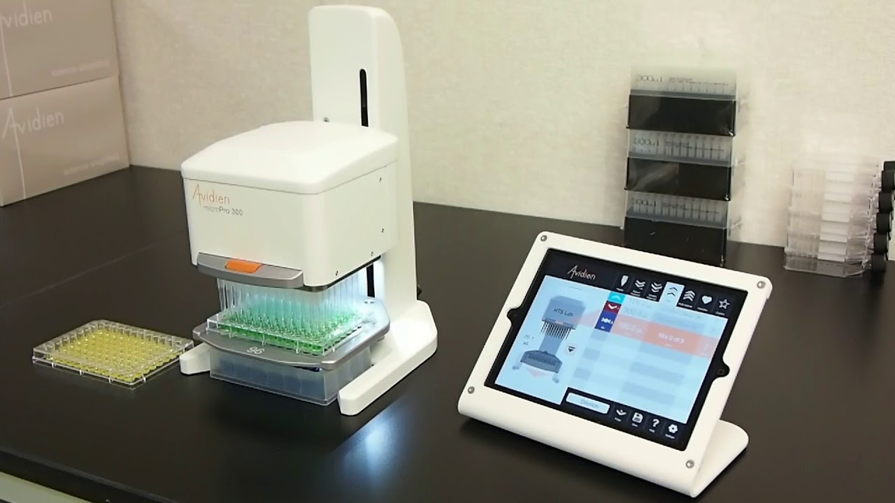 Avidien microPro 300 96-channel pipettor and Pipetting Depth Recall (PDR) function