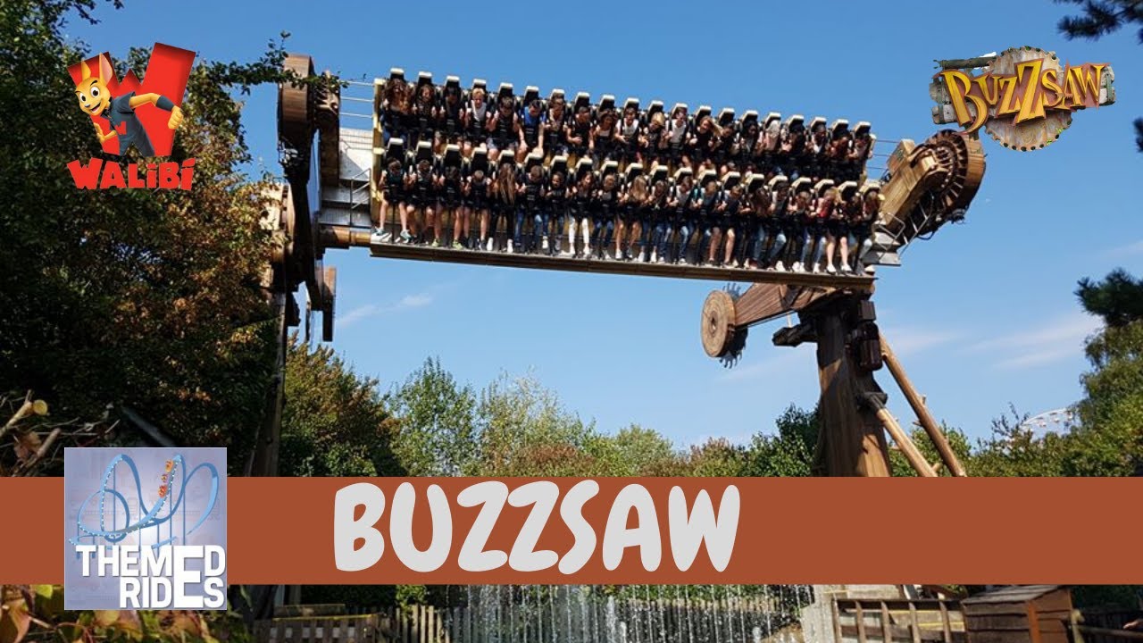 Buzzsaw Walibi Belgium - Top Spin - HUSS Park Attractions - Themed Rides - Onride / Offride - POV