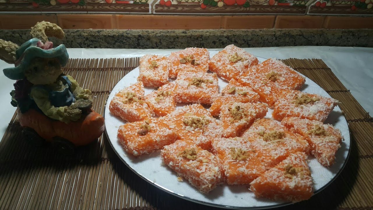 حلوي الجزر التركية او(الحلقوم )بطريقة رائعة