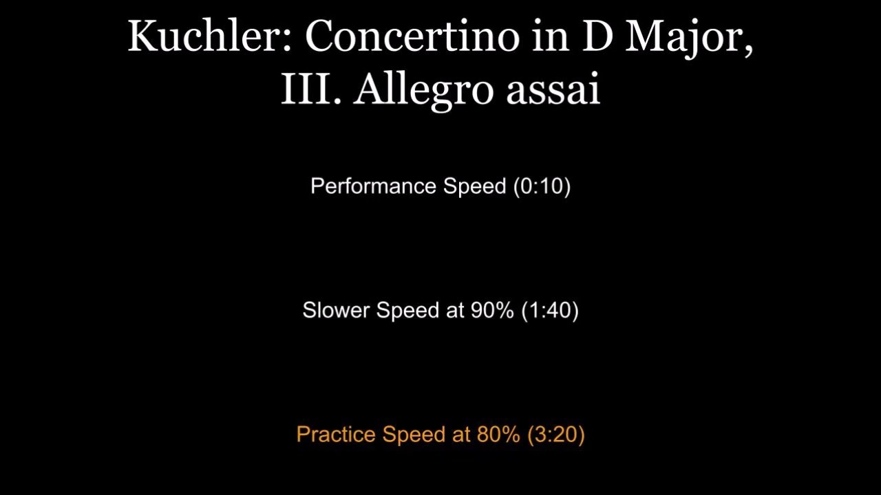 Kuchler: Concertino in D Major, III. Allegro assai (3rd movement) - piano accompaniment