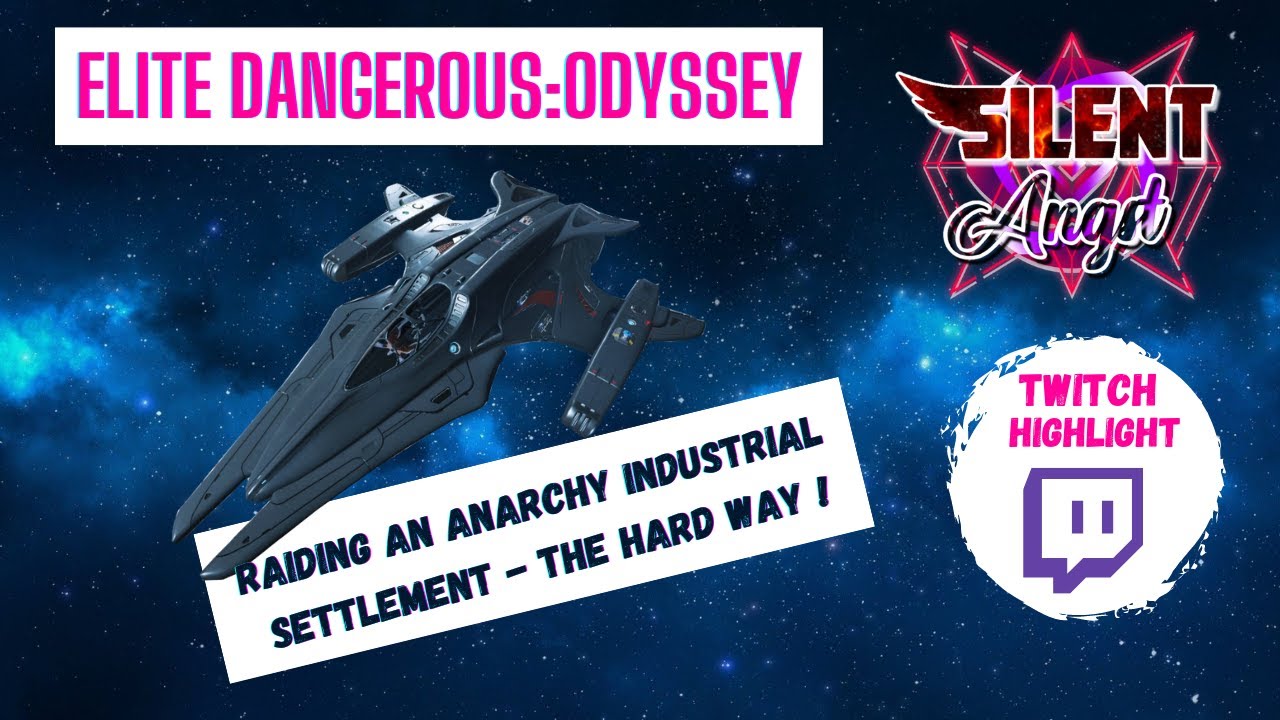 Elite Dangerous:Anarchy Industrial Settlement Raid - How NOT to use a Sniper Plasma Weapon !