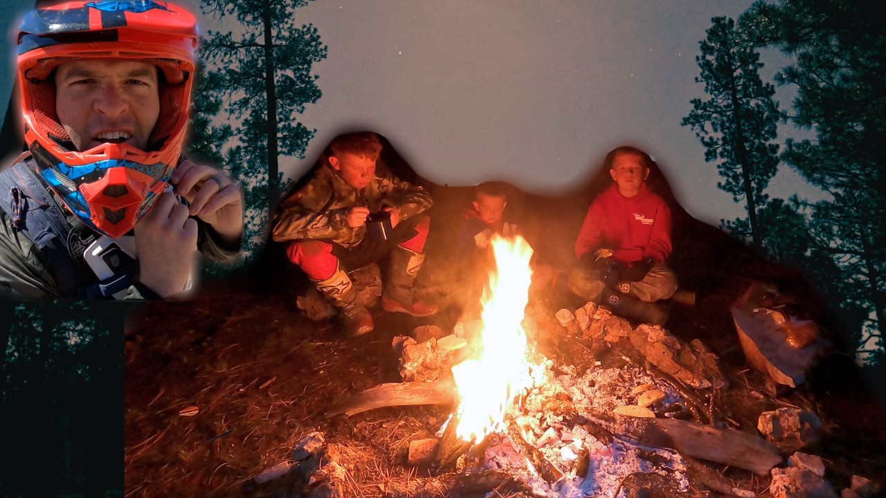 Overnight Dirt Bike Camping in Freezing Weather | Cooking Elk Over the Fire
