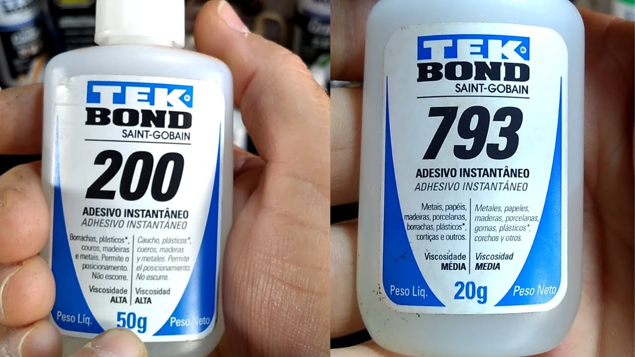 Tek Bond Adesivos Instant&acirc;neos 200 e 793