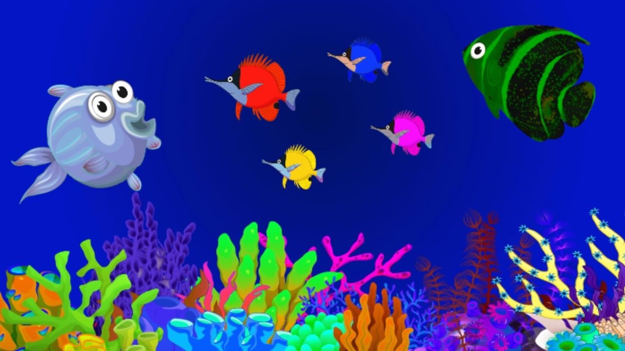 Gentle Ocean Fish 🐟Lullaby Music Soft Baby Sleep Sounds🎶 with Calm Aquarium & Underwater Visuals