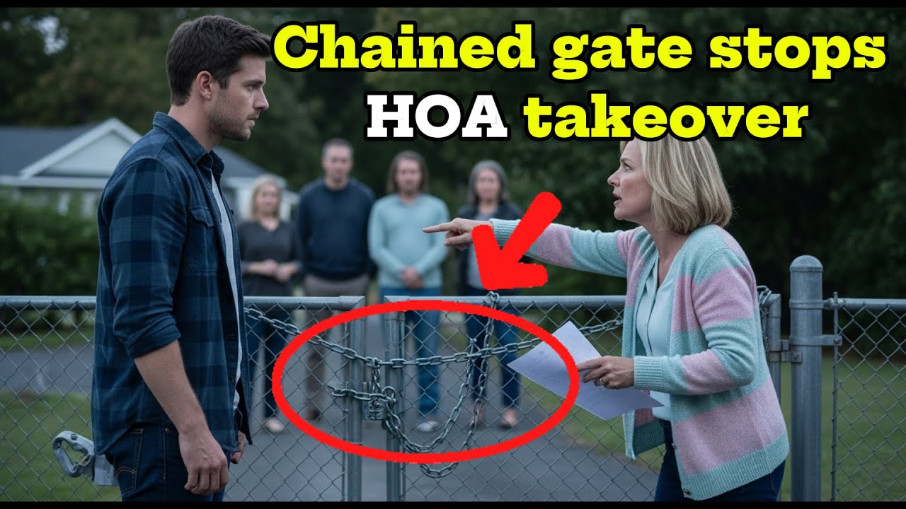 HOA Karen Claimed She Booked My Lake House for 80 Guests — I Chained the Gate & Watched Her Meltdown