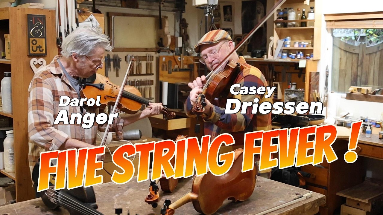 Darol Anger and Casey Driessen romp two Carruthers Five Strings