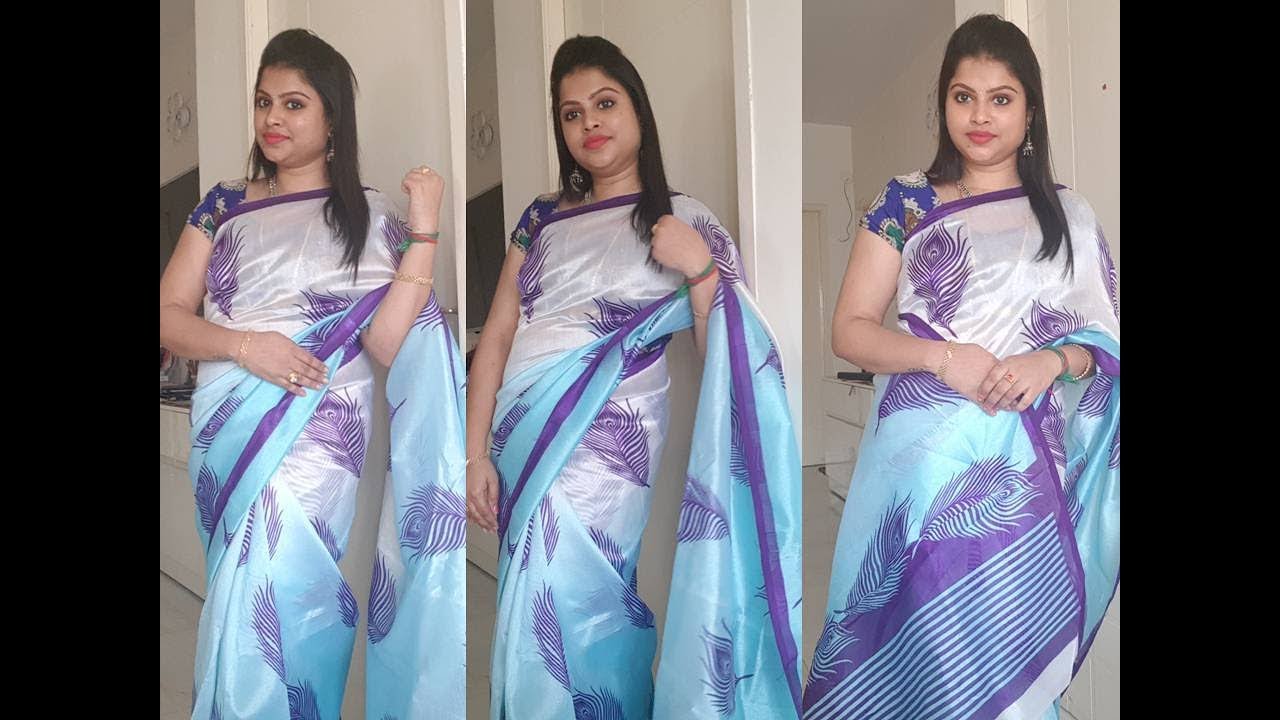 SINGLE PLEAT SAREE DRAPING WITH TRICKS TO HANDLE FOR BEGINNERS