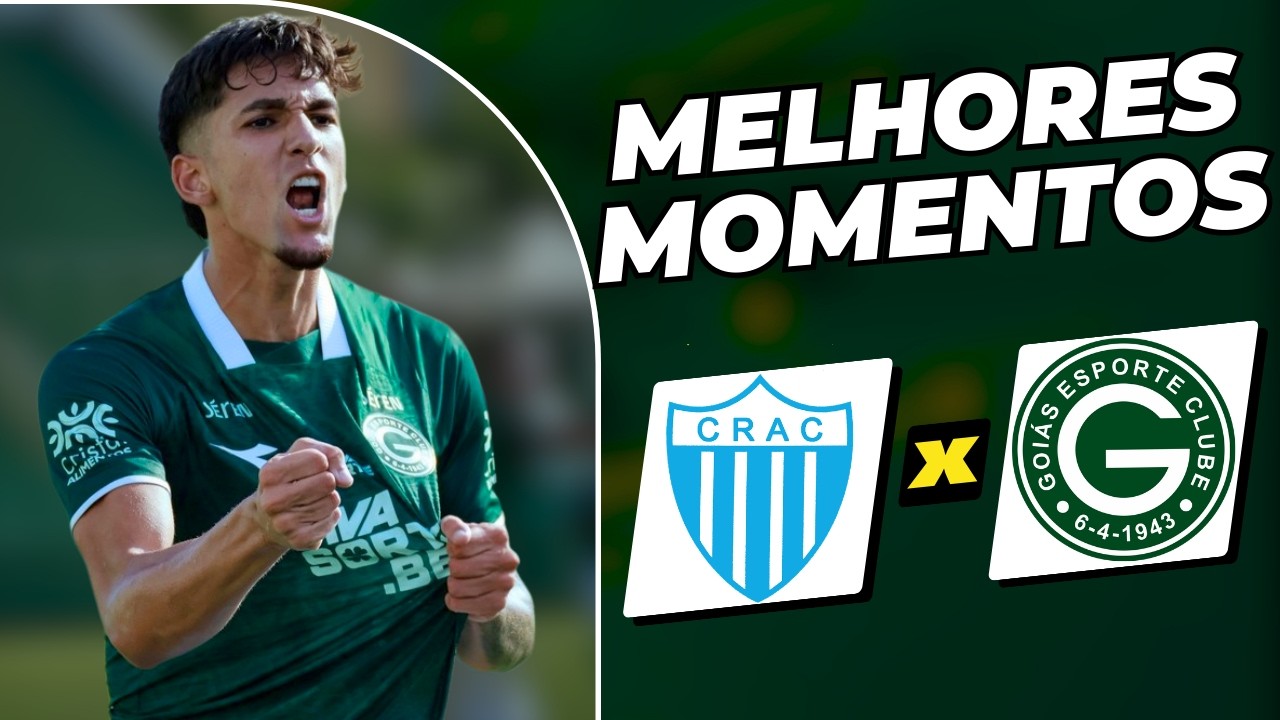 VERDÃO SEGUE INVICTO: CRAC 1X1 GOIÁS | GOIANÃO 2026 | GOLS E MELHORES MOMENTOS!