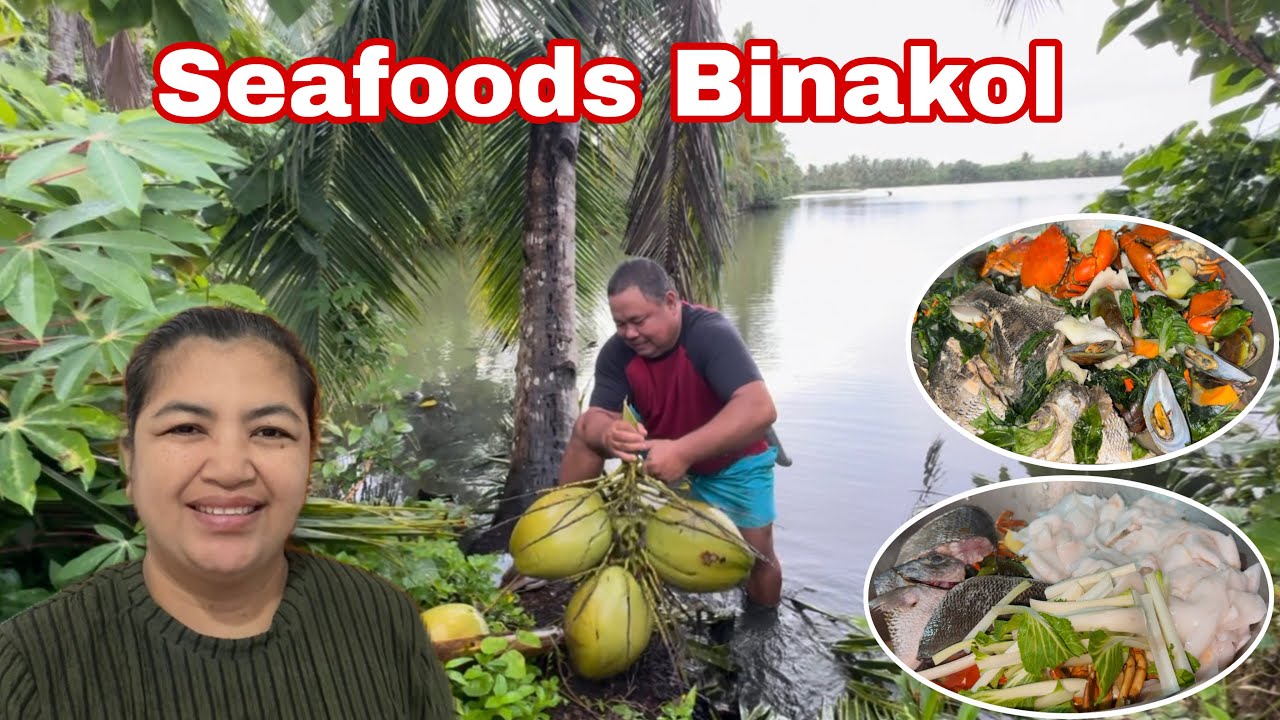 Seafoods Binakol + Masarap ang kainan w/ Team Hitik