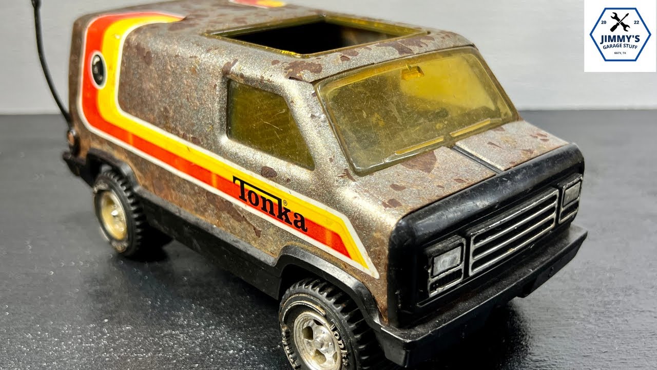 1970s Tonka Van - Custom Restoration - Stranger Things Edition   Sandblasted & Powder Coated!!
