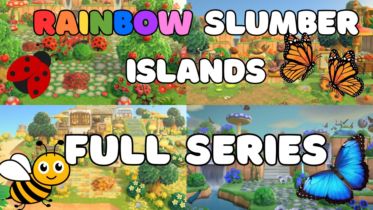 ACNH Bug Themed Rainbow Slumber Islands- FULL SERIES!