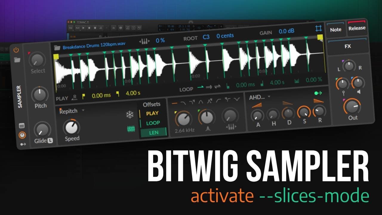 Bitwig Sampler: Custom Slice Mode