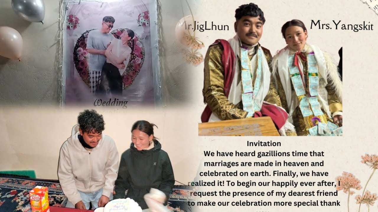 Wedding reception Mr JIGMAT LHUNDUP  and Mrs JIGMAT YANGSKIT 💃🕺#ladakhimarriage #love #couple