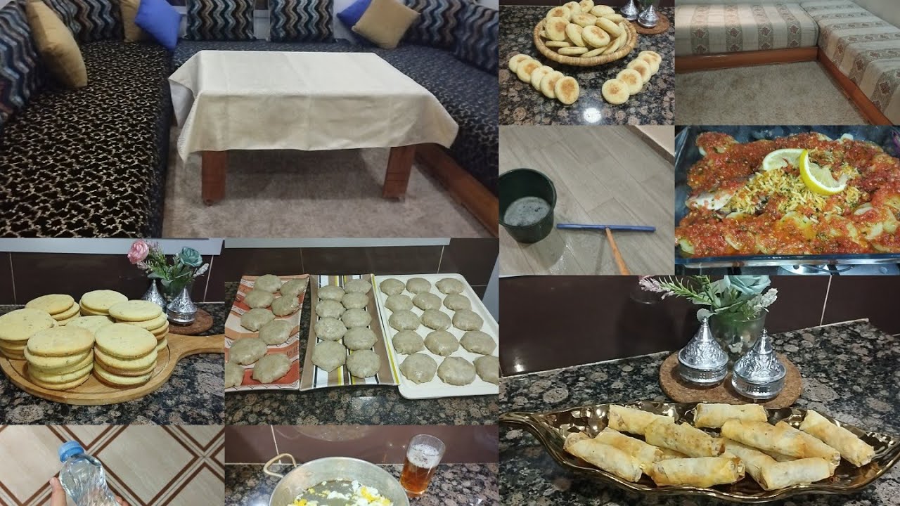  استعدادات رمضان🌜 واخيرا جاني فراش ديال البيت💃 تحضيرات لغادي يسهلو شقا ميني بطبوط وبيتزا بسيطلات صغر