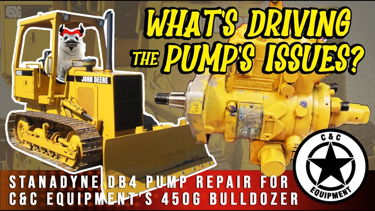 450G Dozer DB4 Pump Repair for @C_CEQUIPMENT debut of DB4 on the @AreaDieselService channel! #JD450G