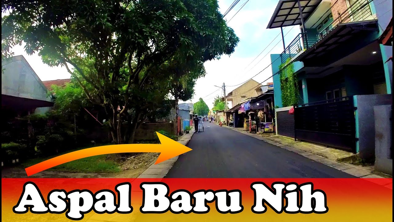 Aspal Baru di Jalan Haji Rean Pamulang Exit Serua Permai