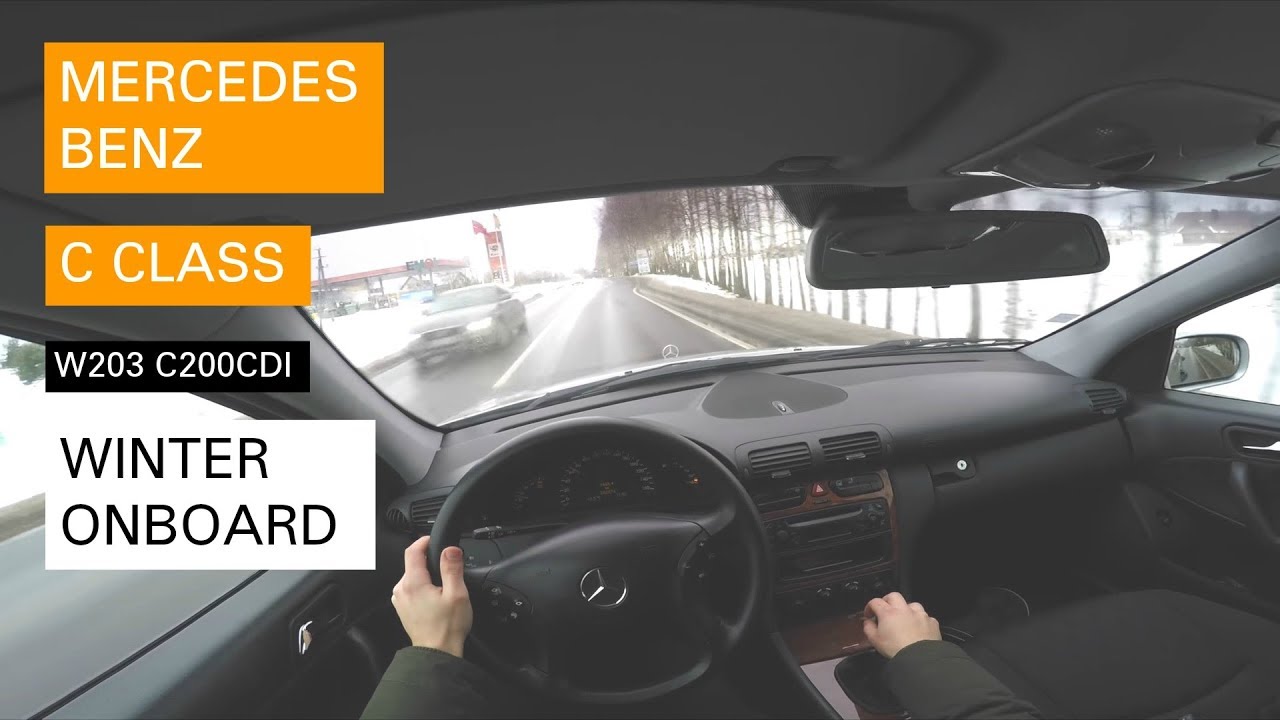 Mercedes Benz C Class W203 C200 Onboard Pov