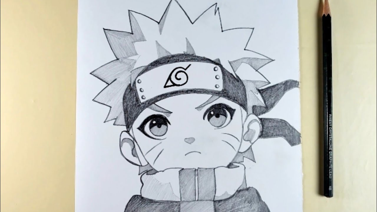 Cute Chibi Naruto Drawing 🍥 | How to Draw Kid Naruto Easy Step by Step