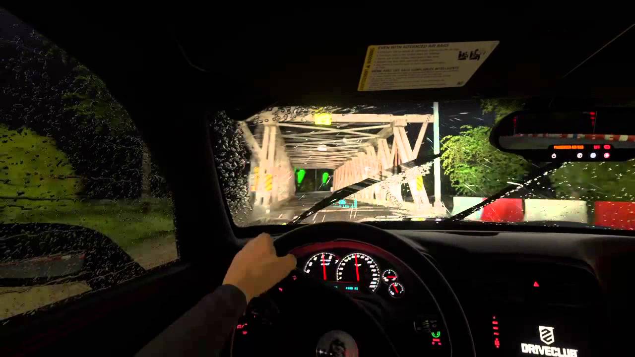DriveClub | Chevrolet Corvette ZR1 Centennial Edition Gameplay (PS4) | Night, Heavy Rain