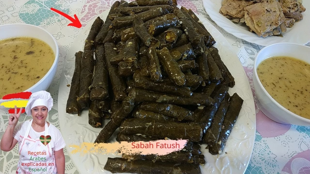 Cómo hacer hojas de parra rellenas (YABRAK | DOLMA)