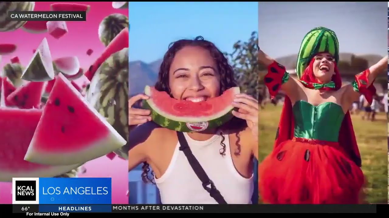 California Watermelon Festival 2025 preview on KCAL 9.