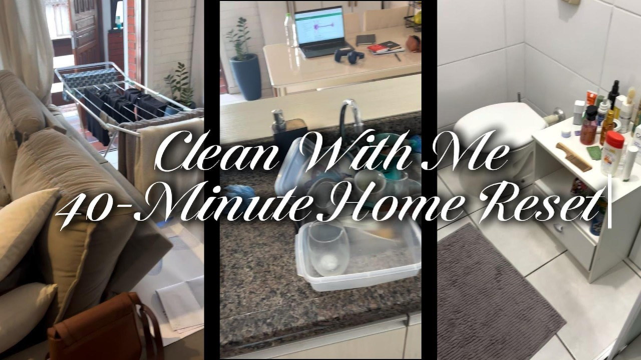Realistic Whole House Reset | 40 Minute Cleaning Motivation
