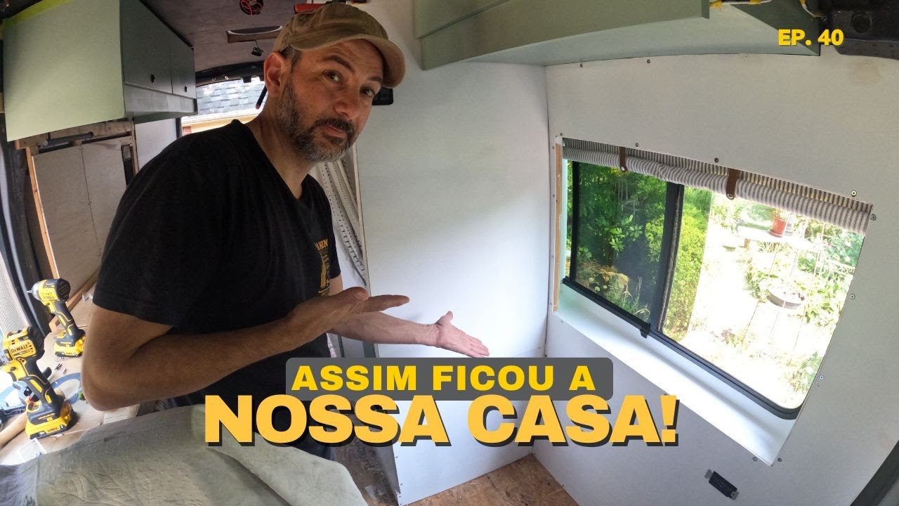 Paredes Prontas! 🚧🏠 | Concluímos as Paredes do Motorhome Artesanal! 🎉
