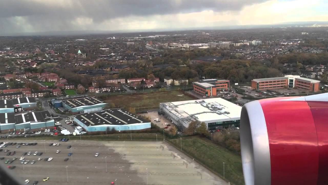 Landing At Manchester Airport With Virgin Atlantic 2015