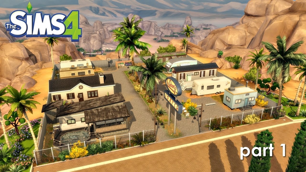 Trailer Park Series ep. 3 (part one) | The Sims 4 Stop Motion build + story | Oasis Trailer Park