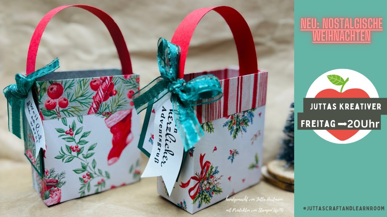 Stampin’Up! Süße Tasche für den Nikolaus + tolle Scrapbooking Workshopsets Jutttas kreativer Freitag