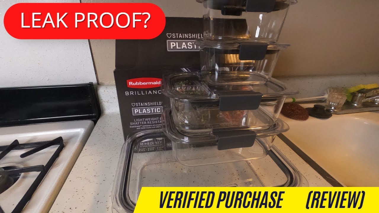 Rubbermaid Brilliance Leak Proof Food Storage Containers (Review)