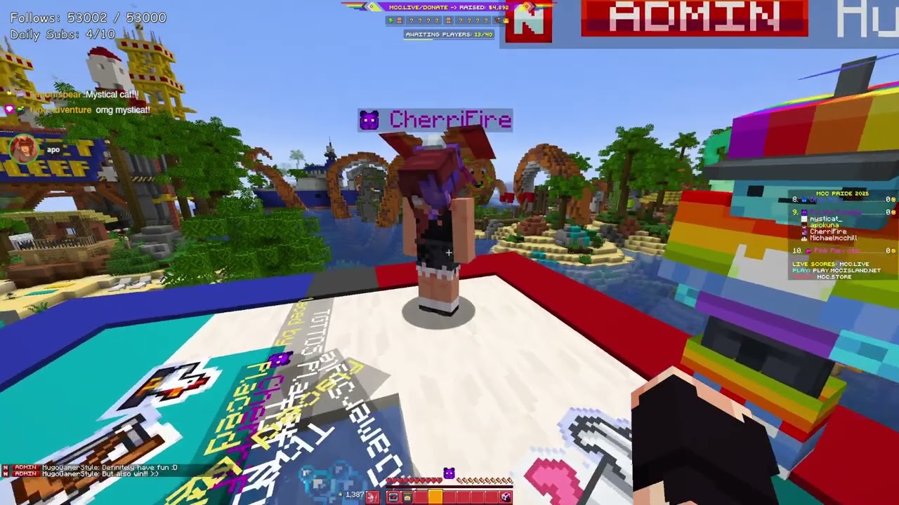 apokuna MCC Pride 2025 w/@mysticat, @CherriFire, and @michaelmcchill