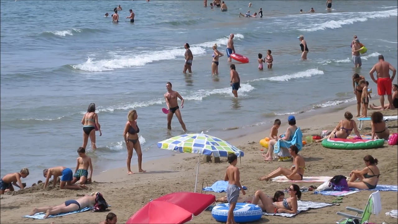 Playa de Sant Sebastia, Sitges, Spain