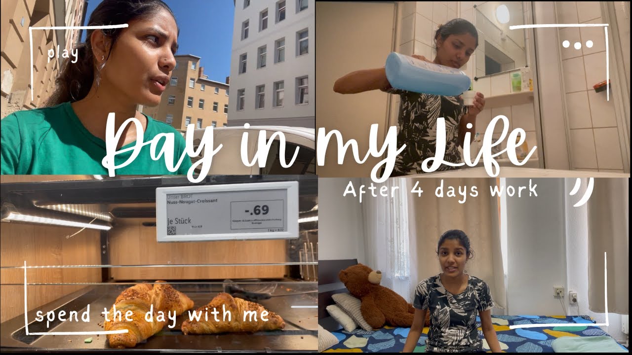 🤩Recharging myself after 4 DAYS of Work😝 | Day in my life in germany🇩🇪
