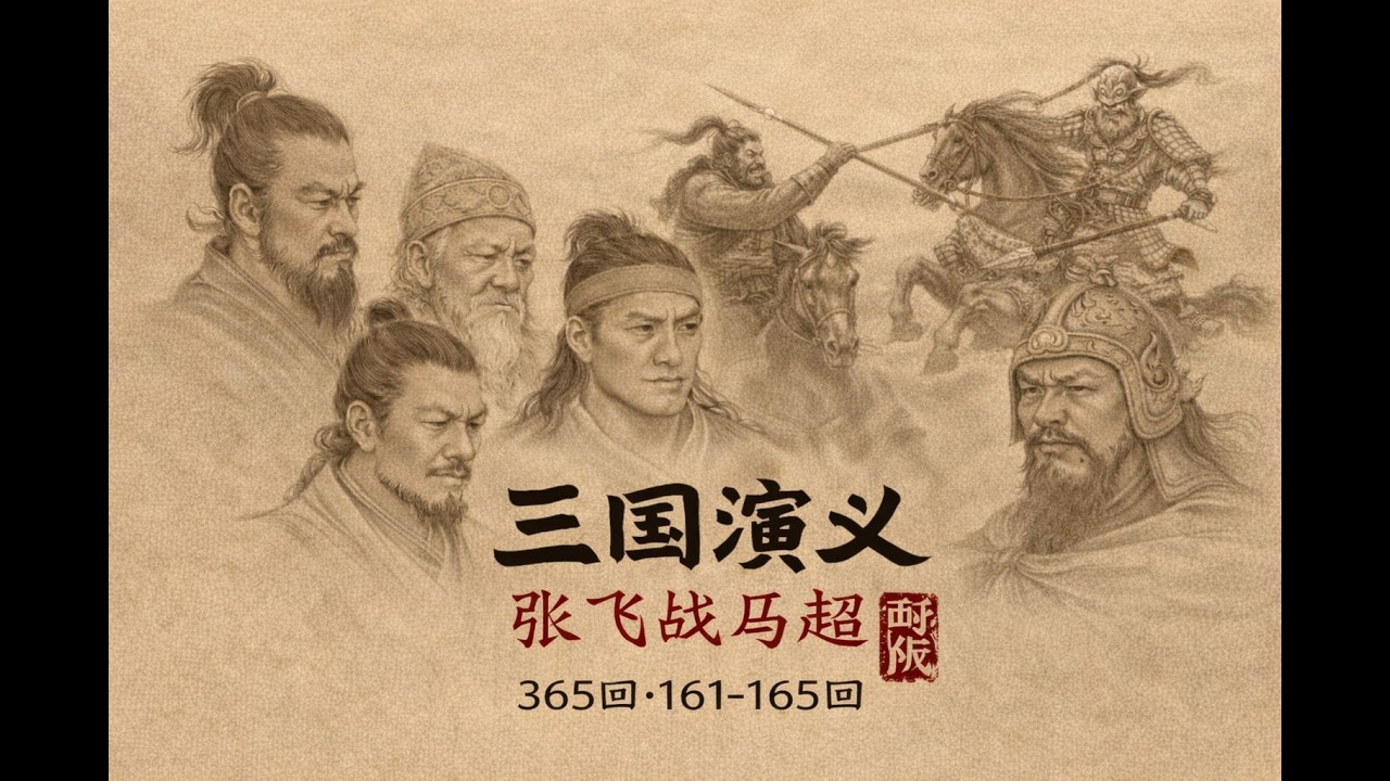 三国演义， 袁阔成， 365 回， 161-165 回