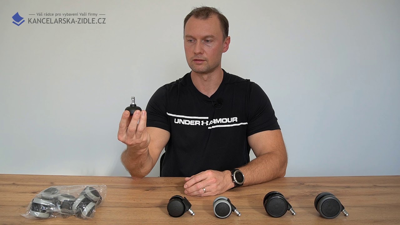 Rozdíly mezi 50 mm,  65 mm kolečky a kluzáky pro kancelářské židle a křesla