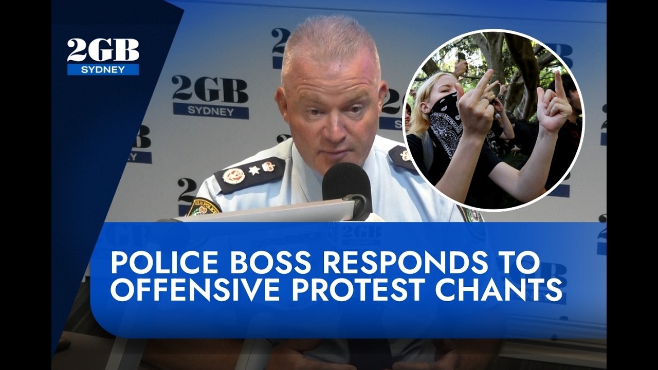 &lsquo;F**k the pigs&rsquo; | Police boss Mal Lanyon responds to offensive protest chants