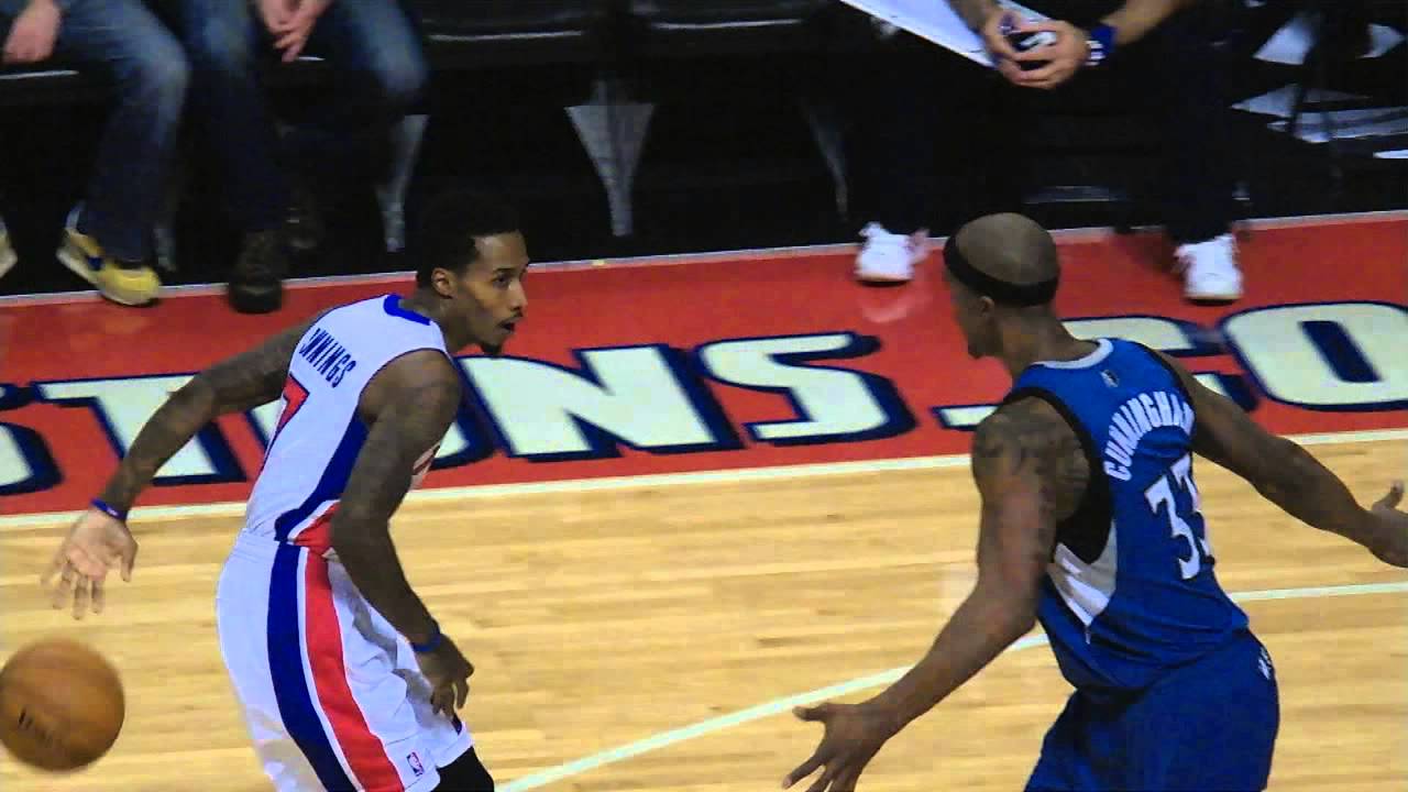Brandon Jennings' Behind the Back Pass for the Andre Drummond Power Jam